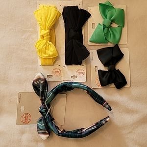 Plaid headband and bows